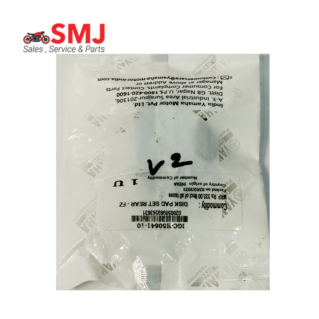 Brake Pad For Fzs V2 Back 02