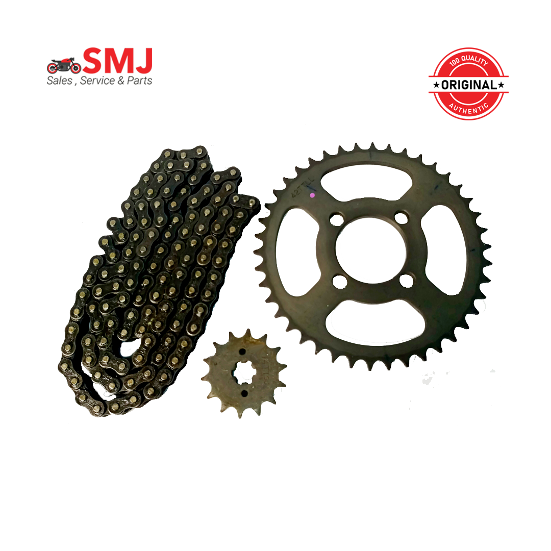 Chain Sprocket Set For Bajaj Platina 100cc SMJ Bikes