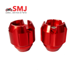 Goya Branded Alloy Gutli Aluminum Motorcycle Front Slider Protection Cap-Red Color