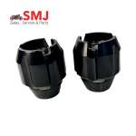 Goya Branded Alloy Gutli Aluminum Motorcycle Front Slider Protection Cap-Black Color