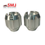 Goya Branded Alloy Gutli Aluminum Motorcycle Front Slider Protection Cap-White Color