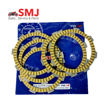 Clutch Plate Set For Tvs 4V Bikes