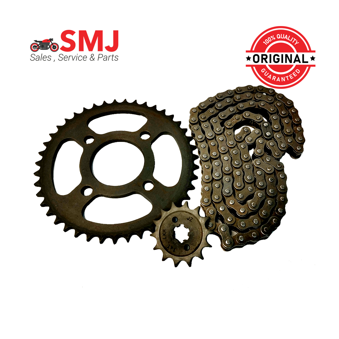 Discover 125 cc Chain Sprocket 01 Bajaj Discover 125cc Chain Sprocket Set