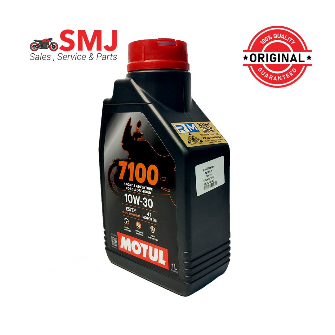 Motu France 7100 10w30 04 Motul France 7100 4T 10W30 Full Synthetic Engine Oil