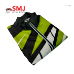 Windbreaker or Dust Coat For Bikers-Black And Yellow